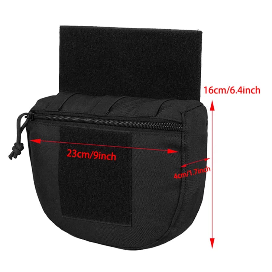 Sac banane tactique extensible MOLLE pour accessoires de pêche et équipement de pêcheur