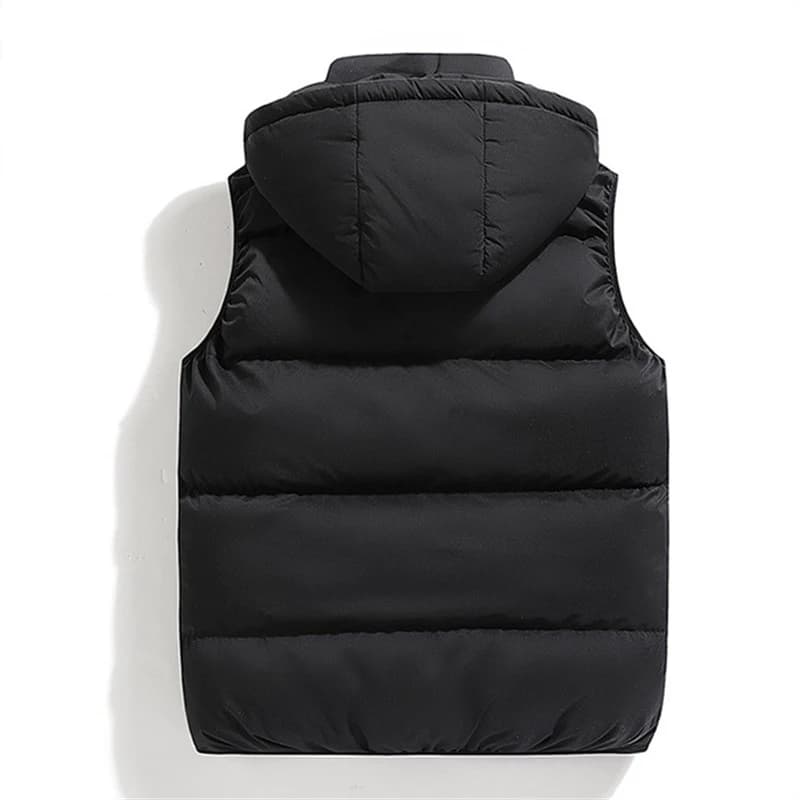Veste pêche imperméable hiver - Veste sans manches chaude avec capuche pour pêche maritime
