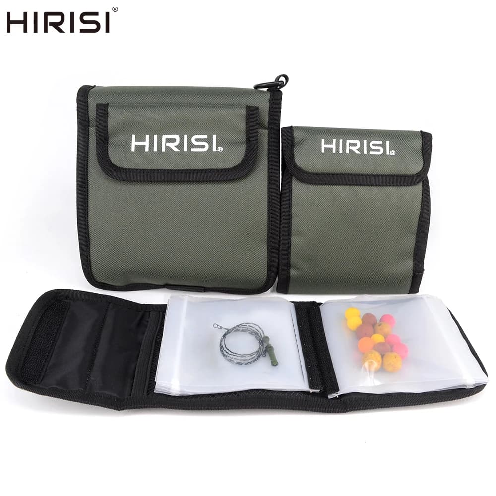Sac de rangement transparent pour montages de pêche carpe porte-leurres et hair rigs