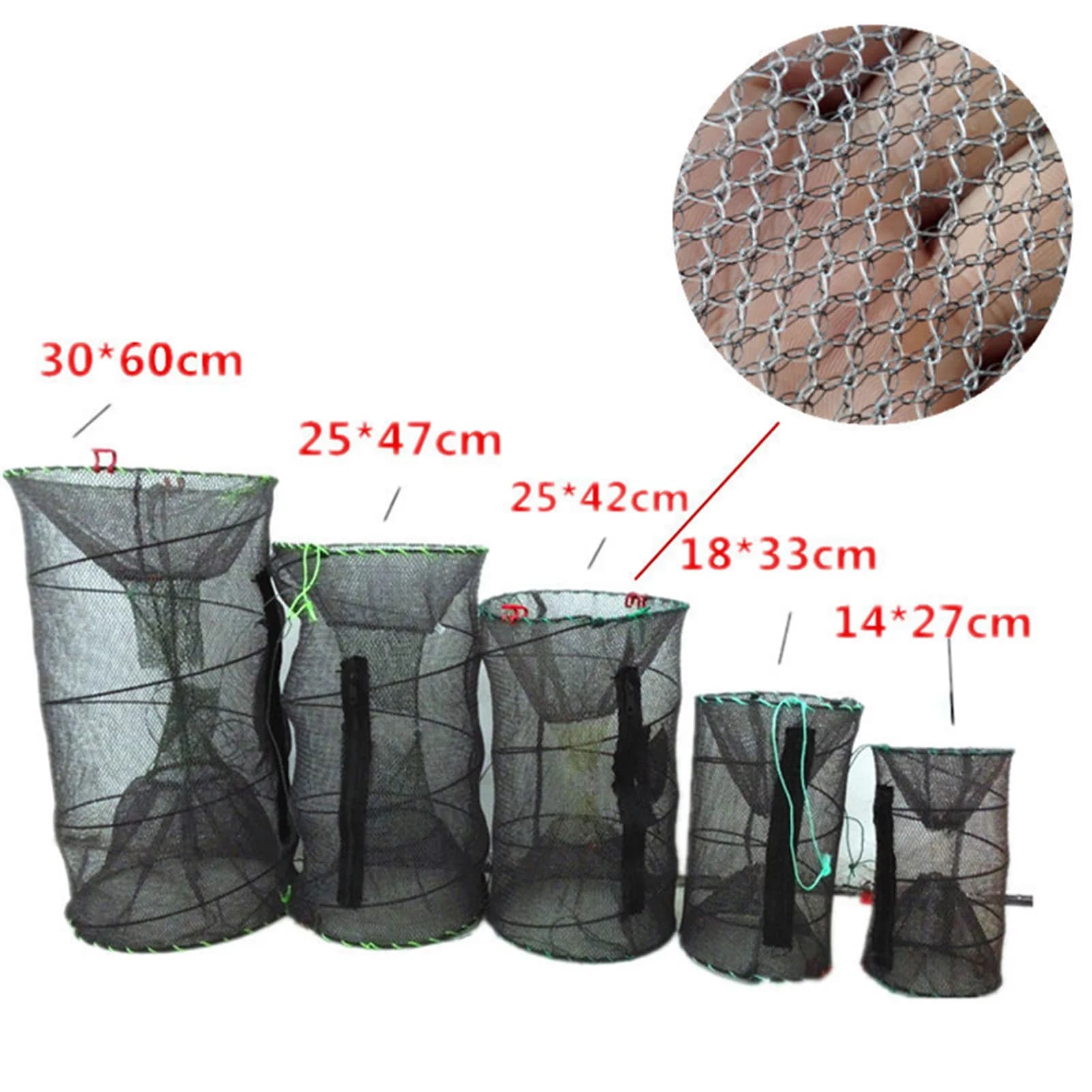 Cage à poissons filet pliable réutilisable universel tous types poissons pêche