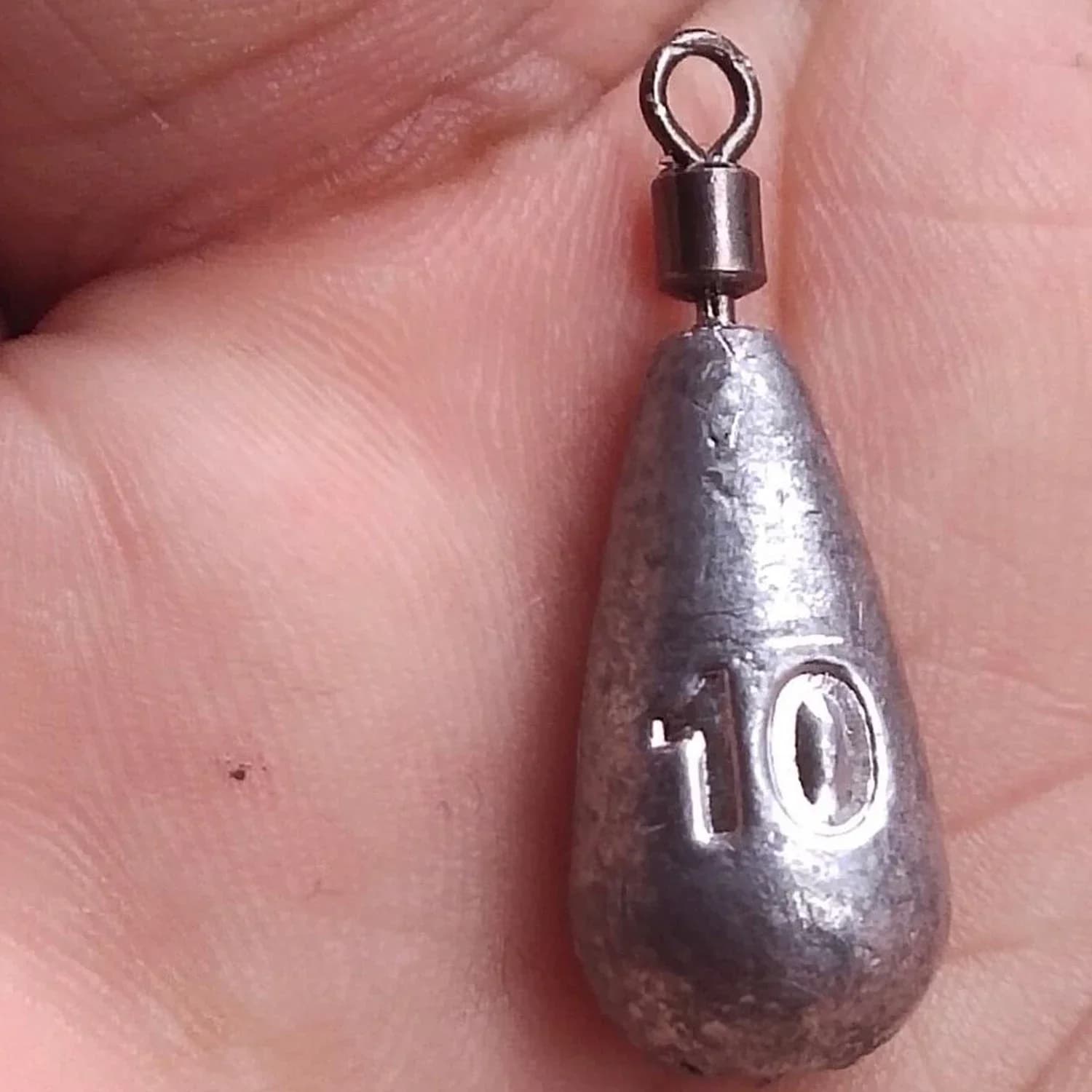 Lot de 10 plombs de pêche goutte d'eau 3.5g 5g 7g 10g 14g 20g pour montage