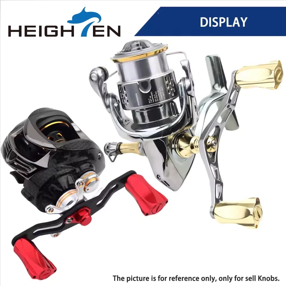 Poignée HEIGHTEN 21mm aluminium pour moulinet Shimano Type A Daiwa Type S 1000-3000 - Accessoire pêche