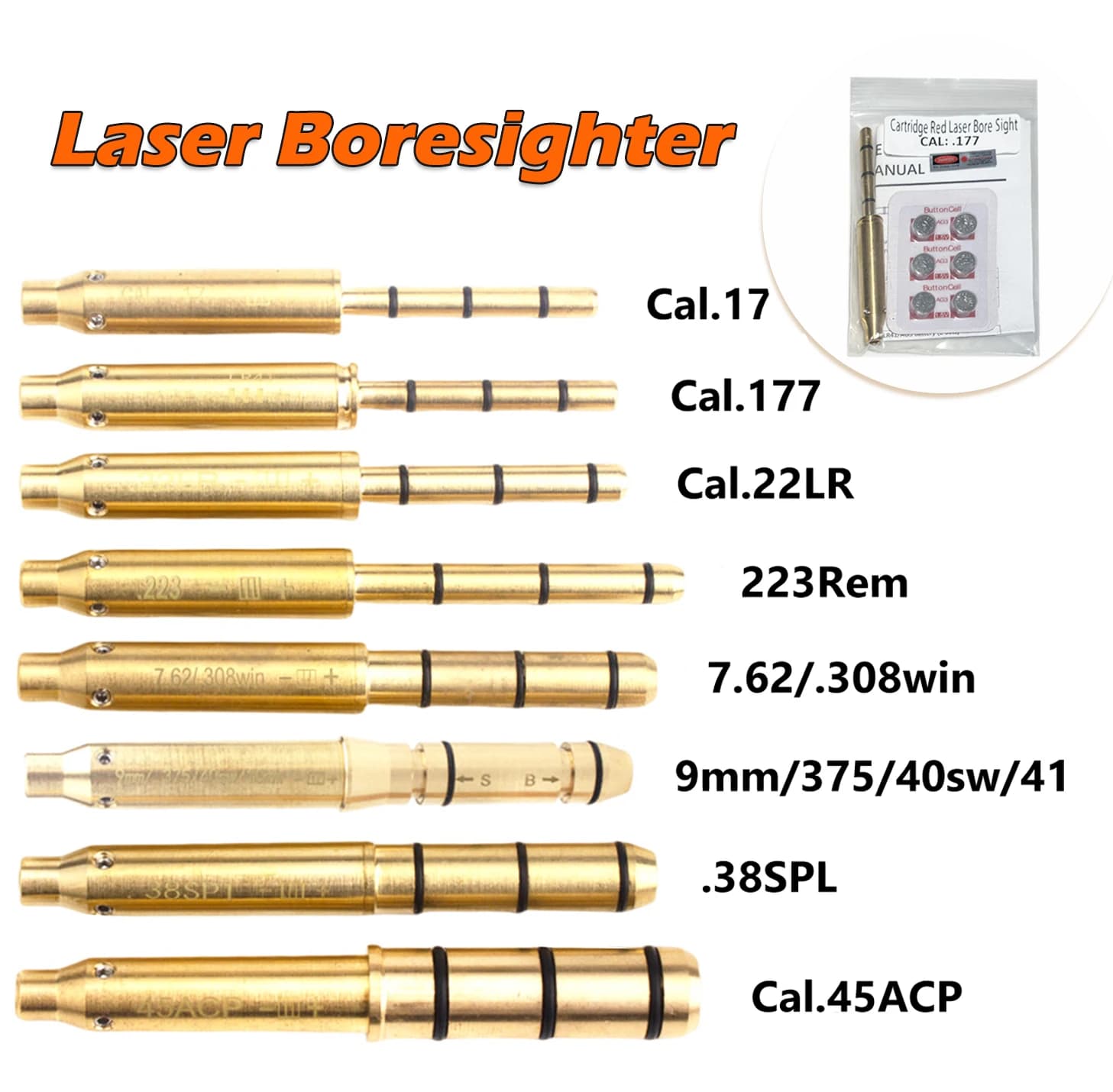 Viseur laser tactique pour calibres de pêche .177 à .38 - Alignement précis pour fusils et pistolets