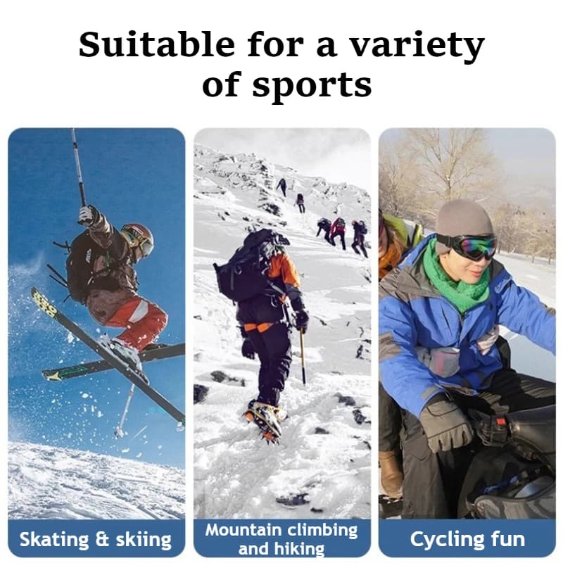 Gants hiver doigts complets thermiques écran tactile - Imperméables anti-dérapants vélo ski pêche unisexes