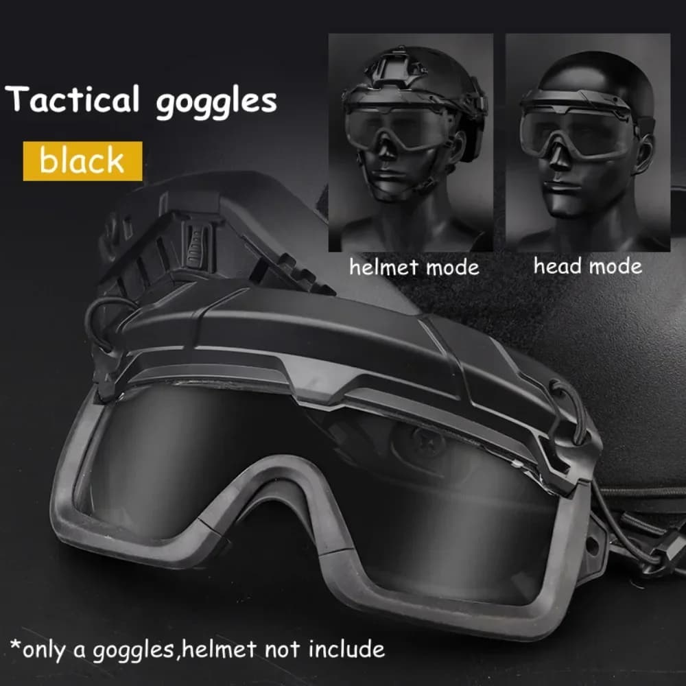 Lunettes de protection sportives 2 modes pour airsoft, paintball et pêche - Confort unisexe