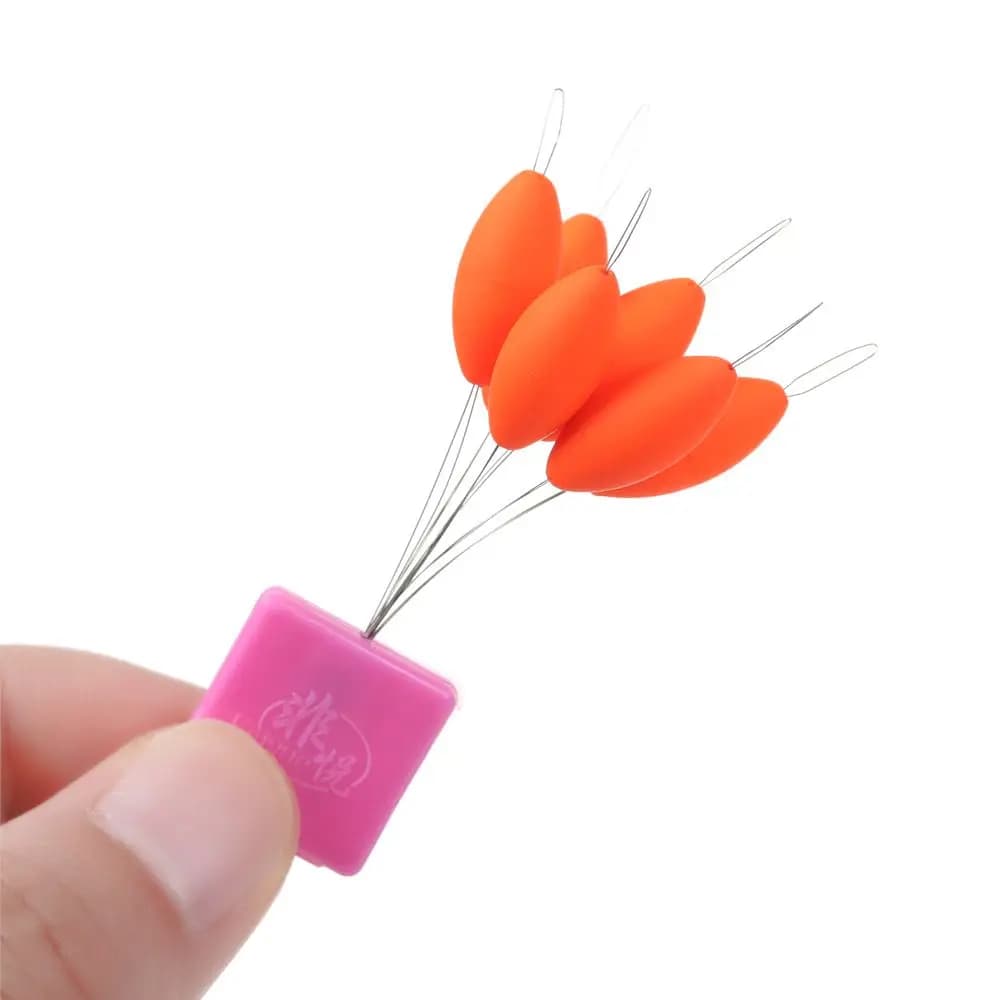 Flotteur de pêche professionnel olive 7 pièces durable pour carassin et carpe ligne groupe