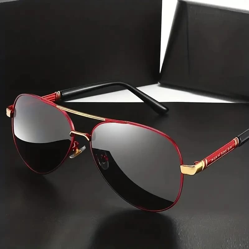 Lunettes pêche polarisées homme monture métal - Qualité premium protection UV400 pêche