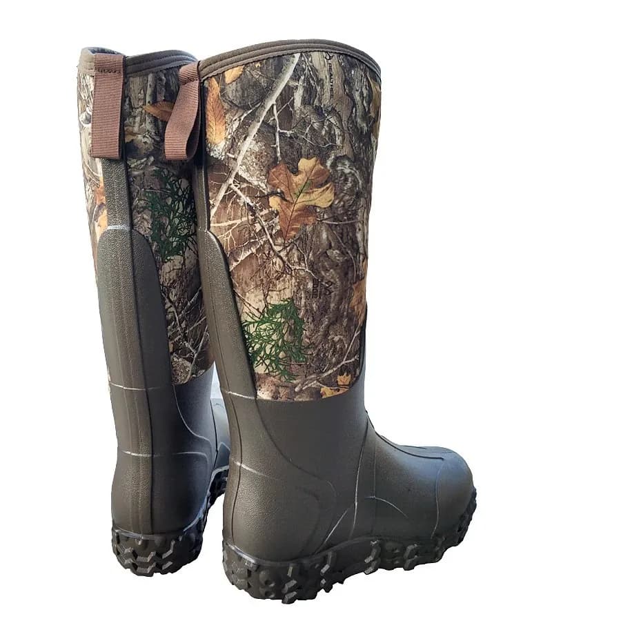 Bottes de pêche et chasse imperméables pour hommes, camouflage bionique arboricole, idéales pour le jardin et lavage auto