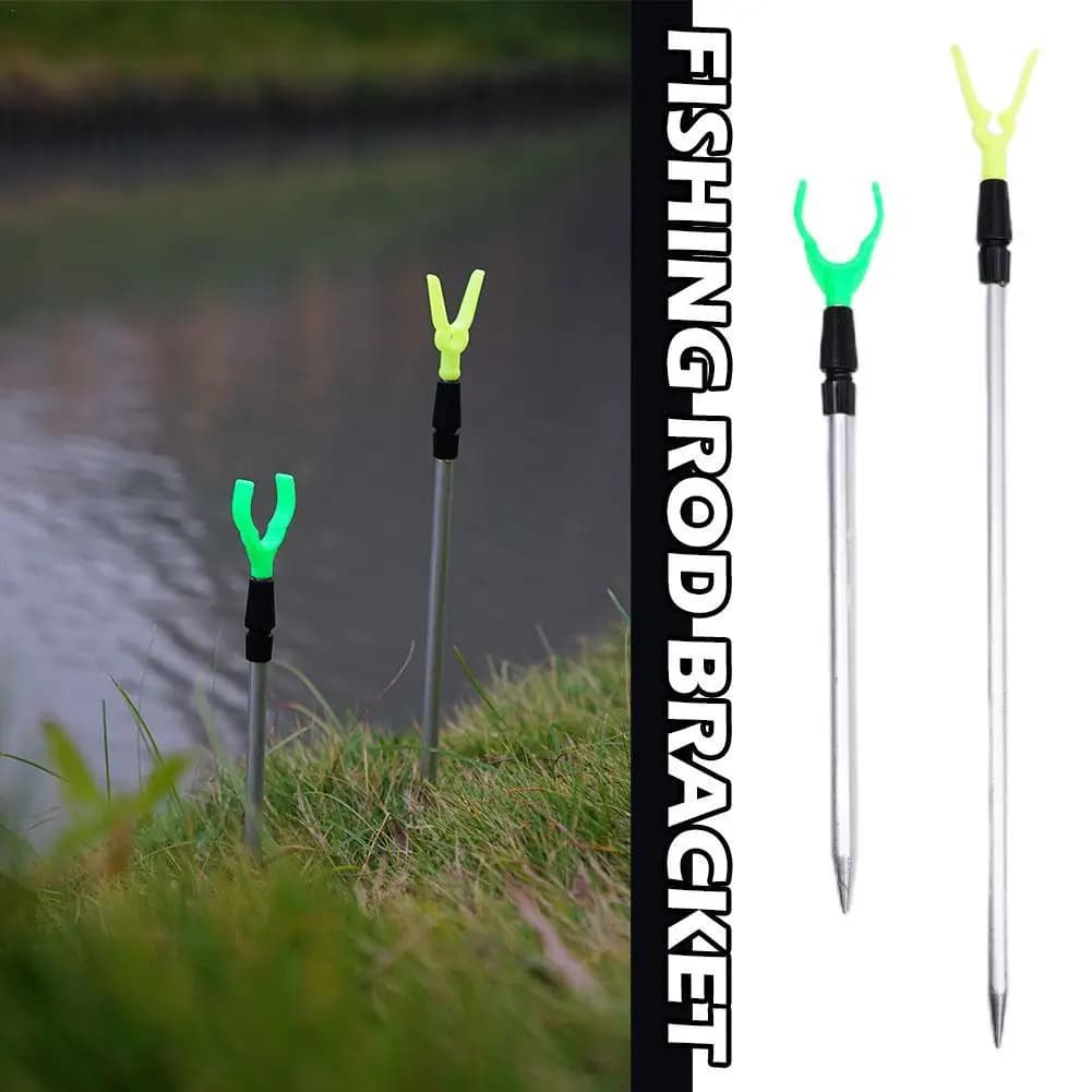 Support de canne métallique réglable Y - Porte-canne portable et compact pour pêche nomade