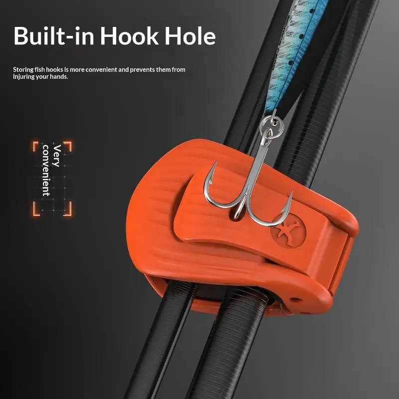 Fixations compactes pour cannes à pêche 2/4 pièces - Support durable et portable pour aventures de pêche