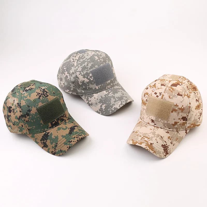 Casquette tactique camouflage velcro - Multifonction pour pêche militaire et outdoor