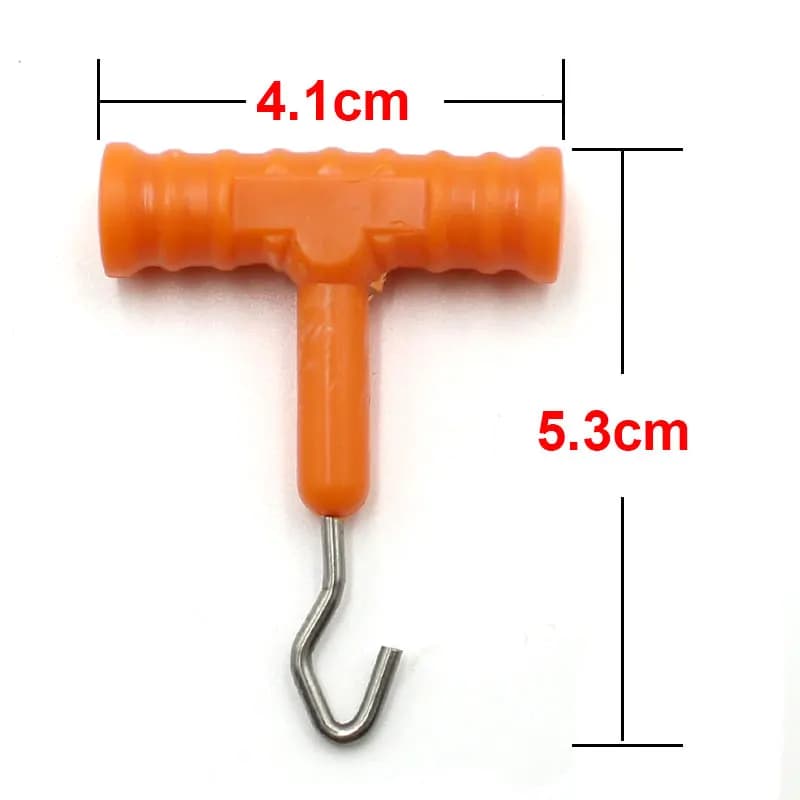 Outil nœud cheveu pêche carpe 2 pièces - Matériel montage hair rigs avec accessoires hameçons