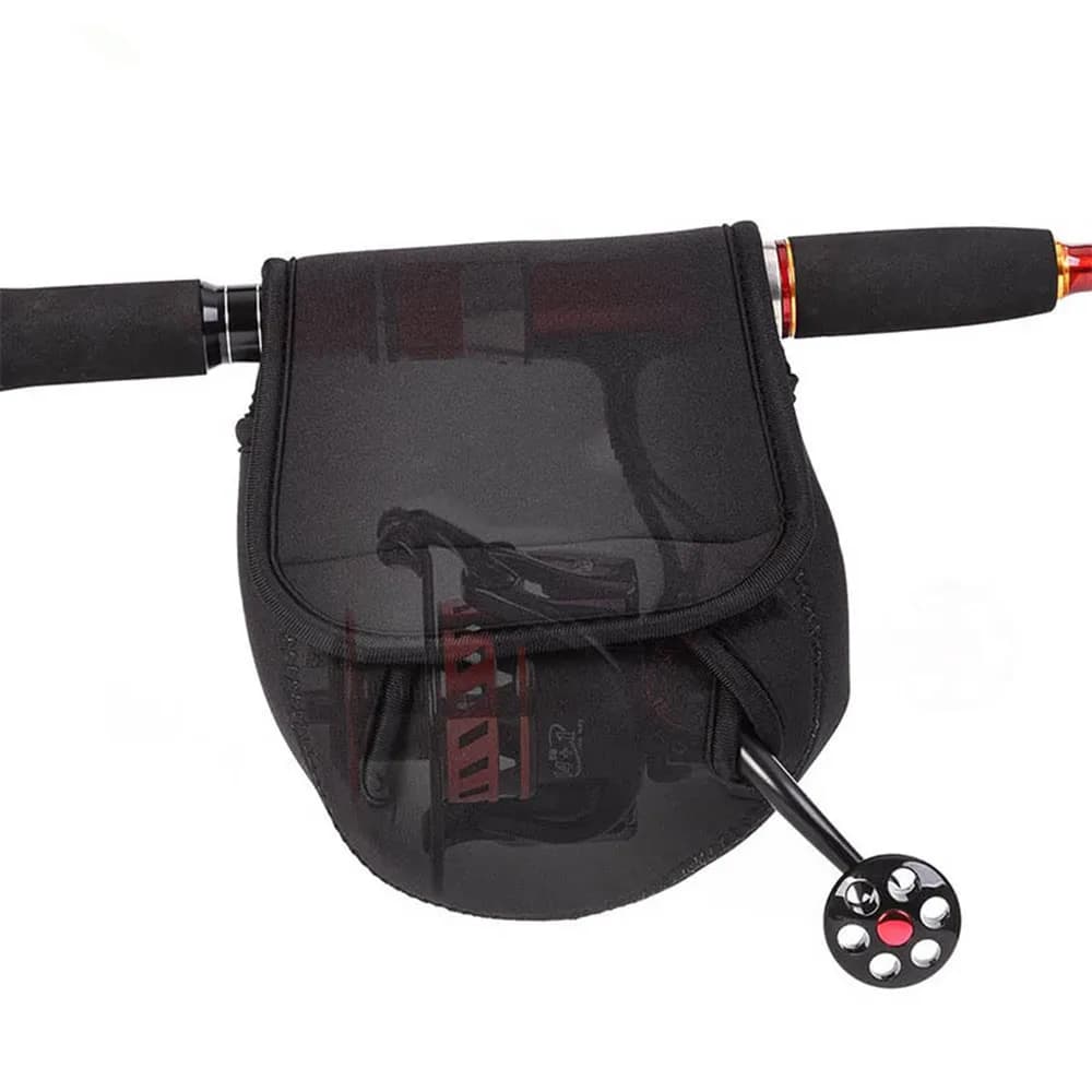 Housse néoprène moulinet pêche S/M/L : protection étanche roue pêche goutte d'eau