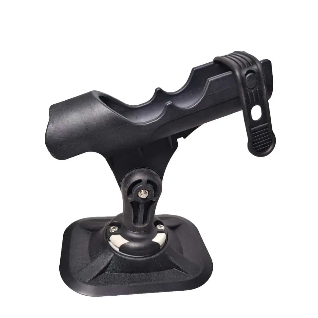 Support de canne à pêche PVC pour bateau gonflable - Fixation réglable pour kayak et raft