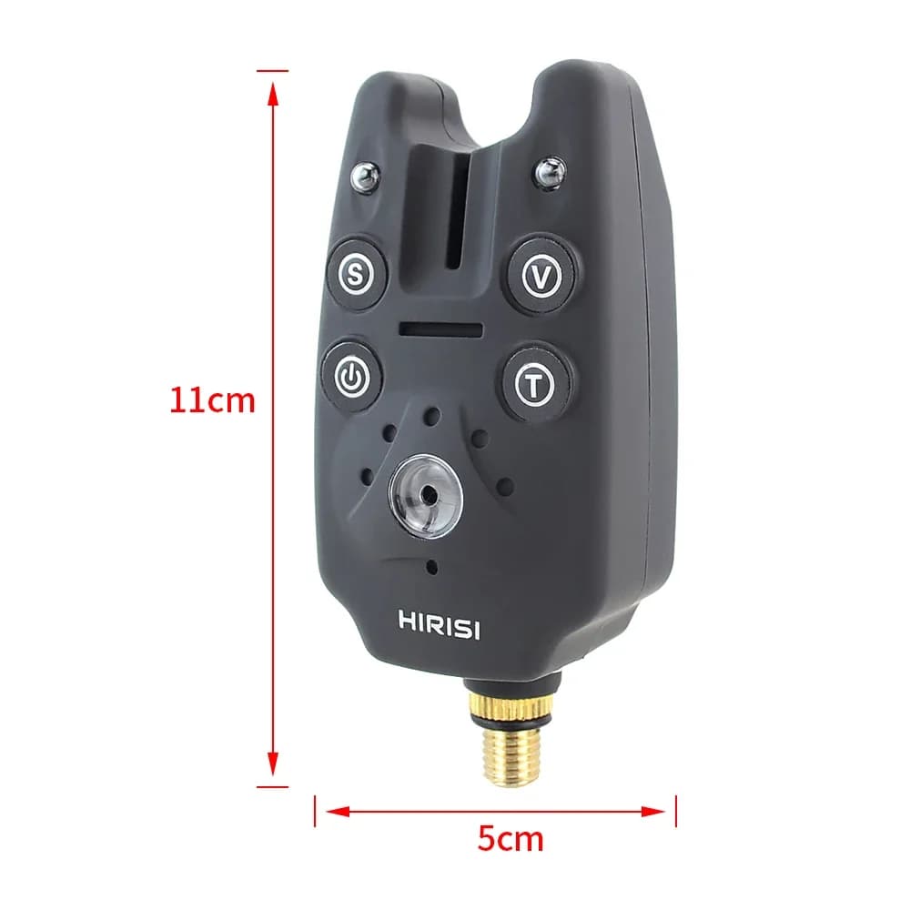 Hirisi B1101 2 Alarmes de Touche Carpe Réglables - Contrôle Volume, Ton, Sensibilité LED Indicateur