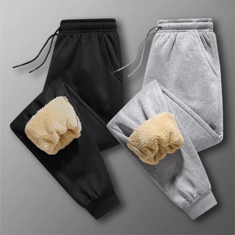 Pantalon jogger laine mouton hiver - Chaud et confortable pour pêche froide