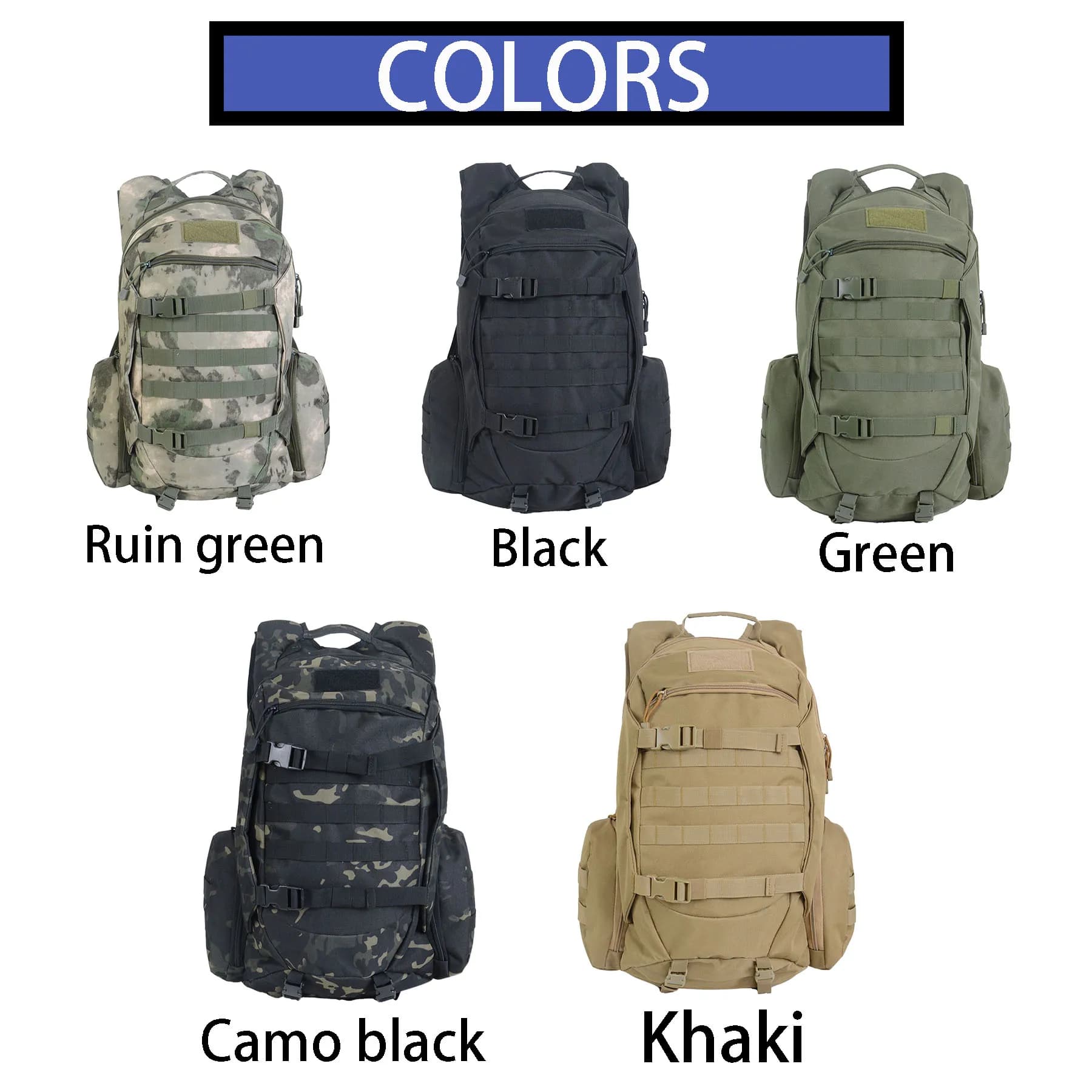 Sac à dos pêche chasse 45L étanche tactique randonnée trekking camping outdoor sac militaire sport