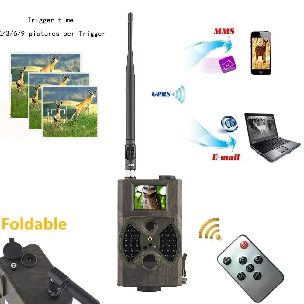 Caméra de chasse étanche 16MP 2G MMS/SMS - Surveillance faune avec photo trap et monitoring à distance