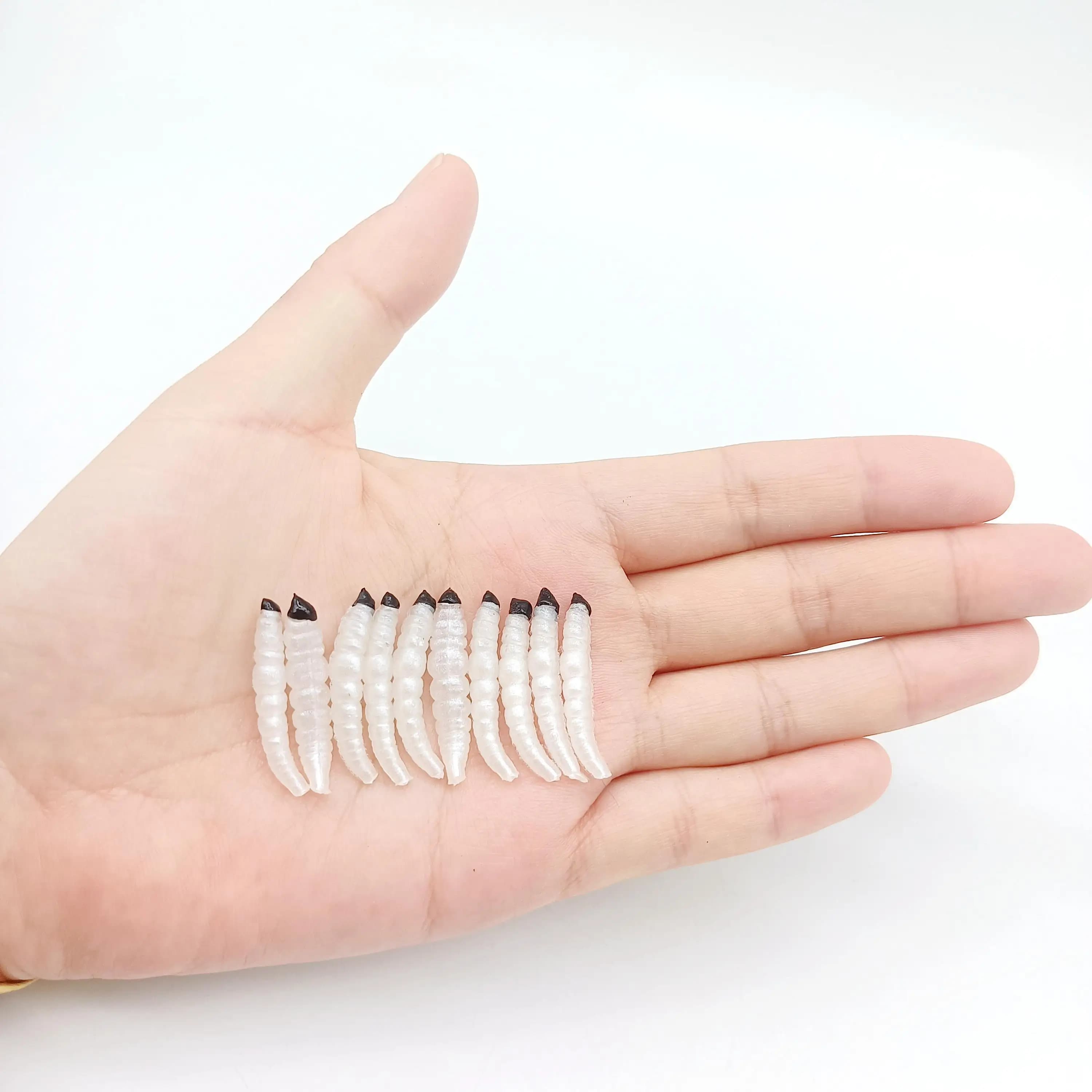 Vers souples DUODUOYU 20 pièces 30mm - Leurres silicone 0.45g pour pêche des carnassiers et jigging