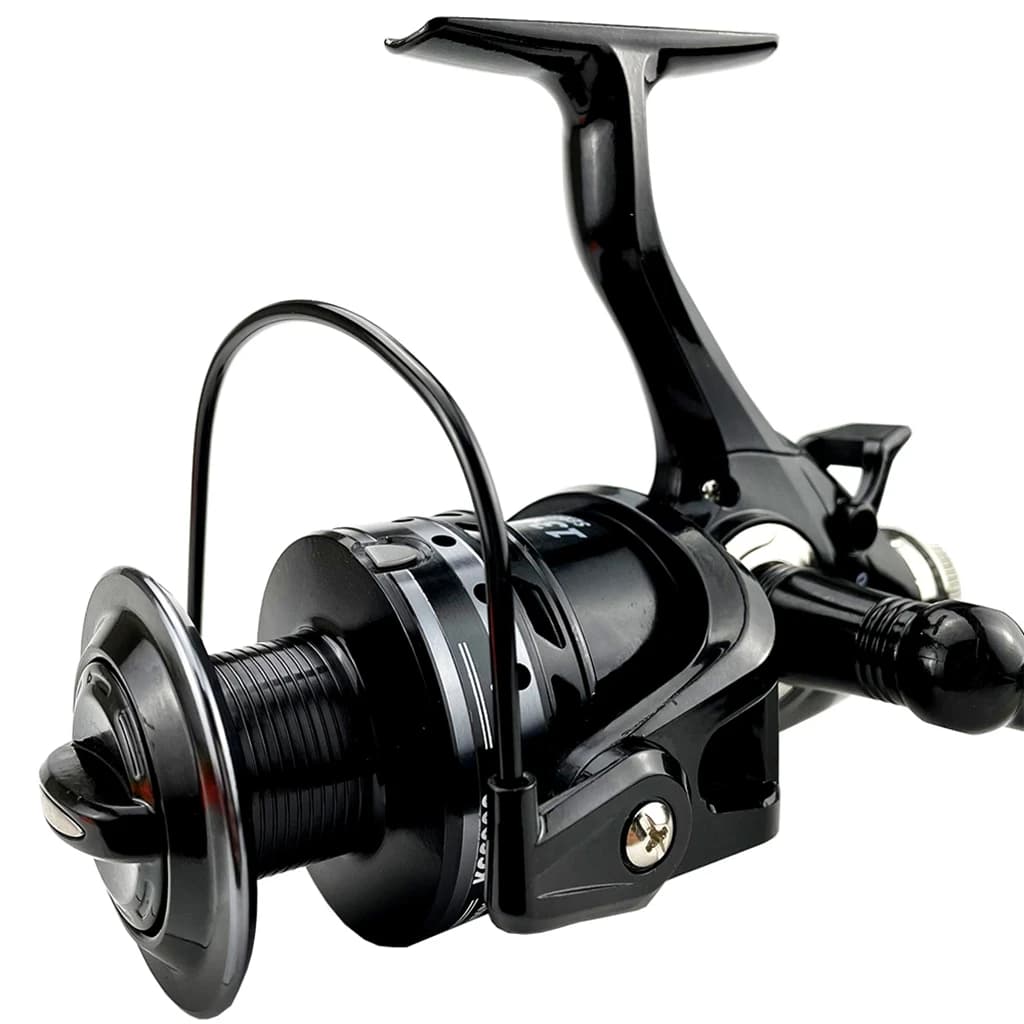 Moulinet sans jeu corps métal - Frein 8KG - Échangeable main gauche/droite - Eau douce et mer