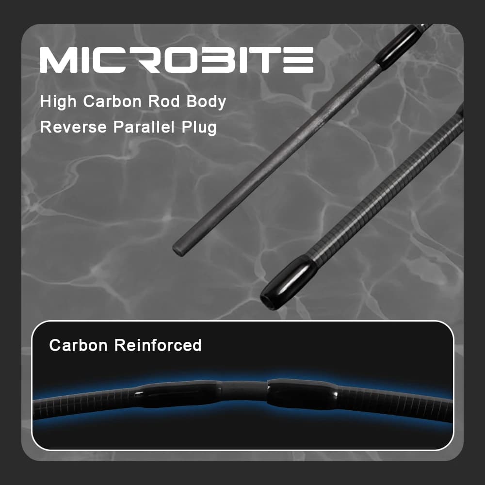 Canne ajing MIFINE MICROBITE XUL-UL 2-5g - Pêche rock mer eau douce action rapide 40T/46T carbone