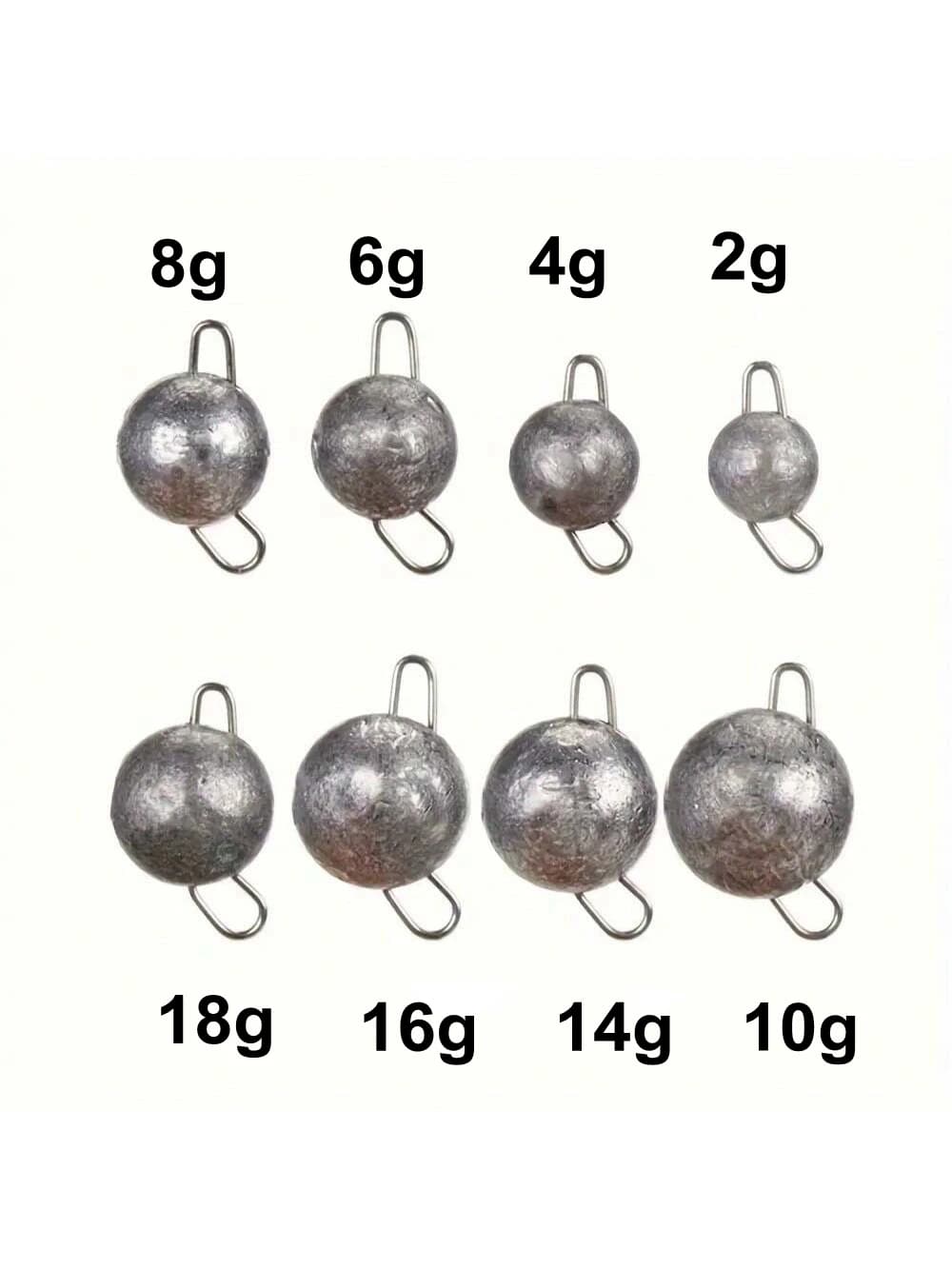 Set 10 plombs bullet jig head pour leurres souples poids 2g à 18g pêche aggravée complète