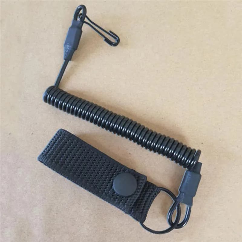 Cordon élastique tactique anti-perte pour clés et lampe de pêche - accessoire sécurité