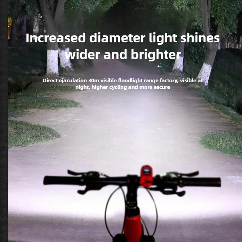 Klaxon vélo électrique rechargeable USB 120dB - Lampe MTB étanche IPX6 accessoire cyclisme