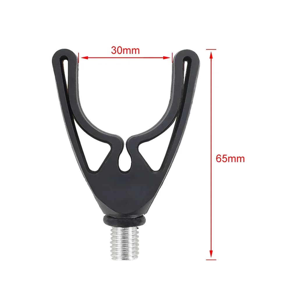 4 supports de canne à pêche carpe pour alarme et barre buzzer - accessoires pêche robustes et polyvalents