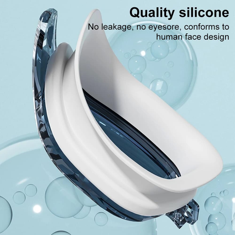 Kit lunettes de natation adultes avec bonnet HD anti-buée UV étanches silicone