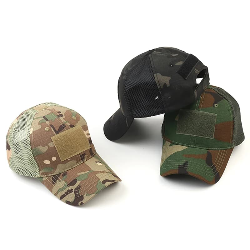 Casquette armée tactique pêche mesh - Snapback camouflage airsoft militaire chasse randonnée homme