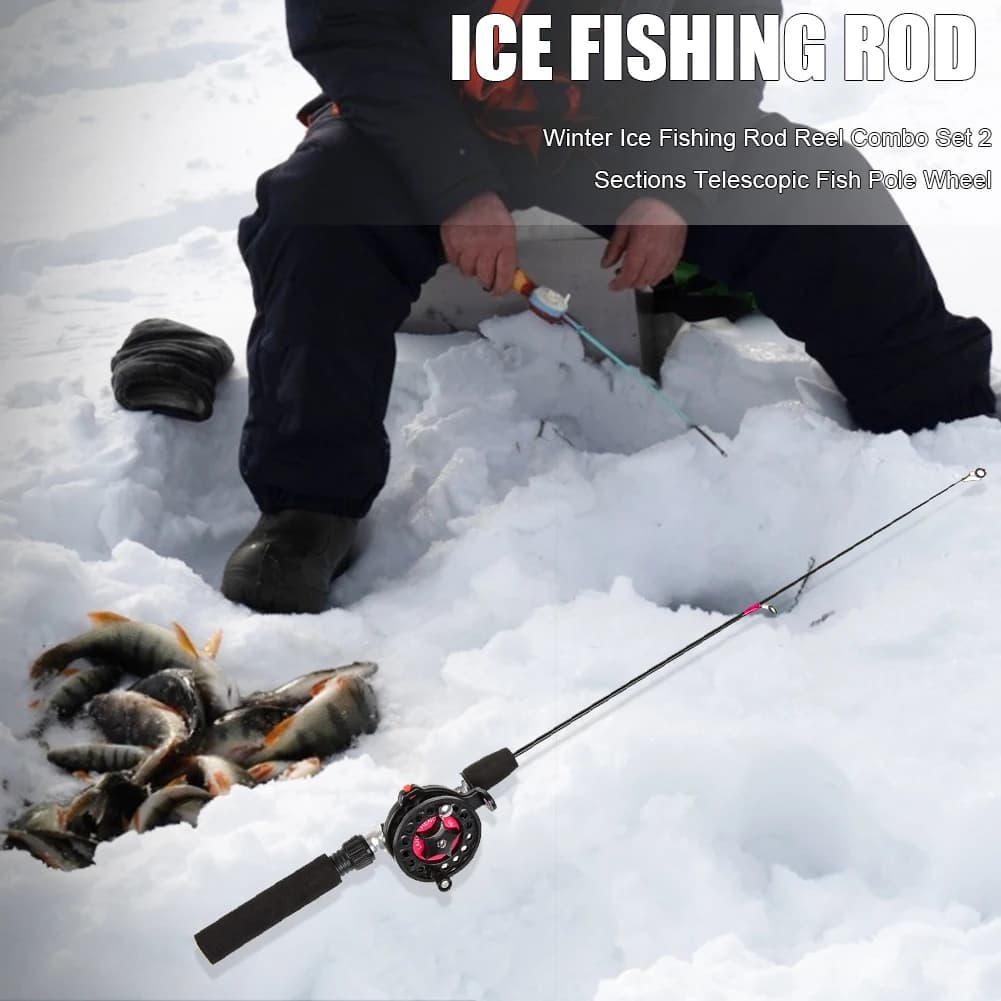 Canne télescopique ultra légère courte portable - Pêche mer rivière lac réservoir glace polyvalente