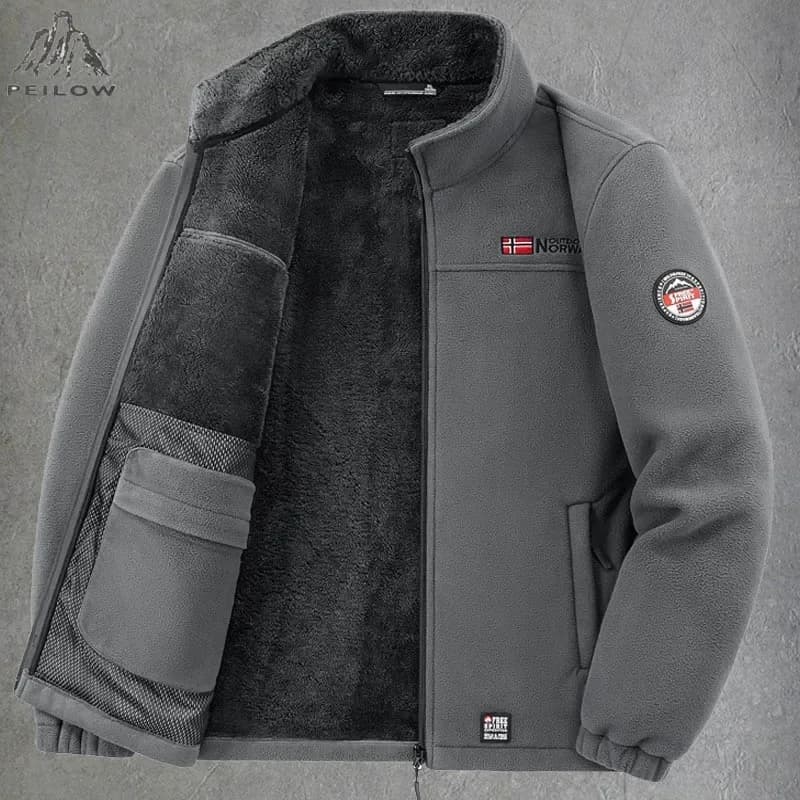Veste polaire hiver homme épaisse - Chaleur optimale pour pêche sur glace et camping hivernal