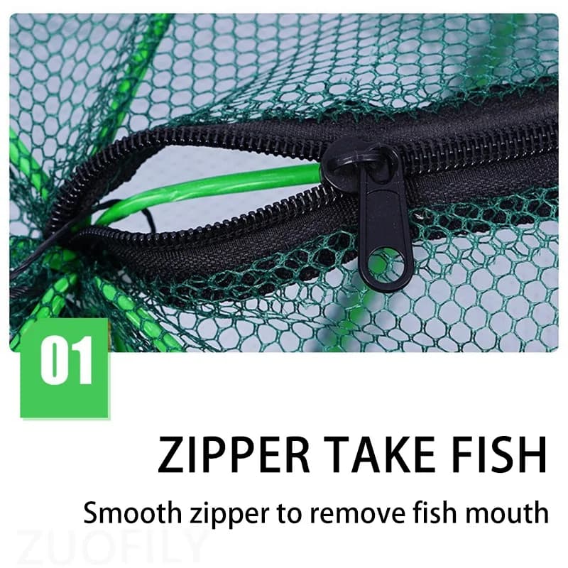 Piège pêche nylon pliable cage écrevisses - filet capture crabes crevettes 6/8/10/12 trous