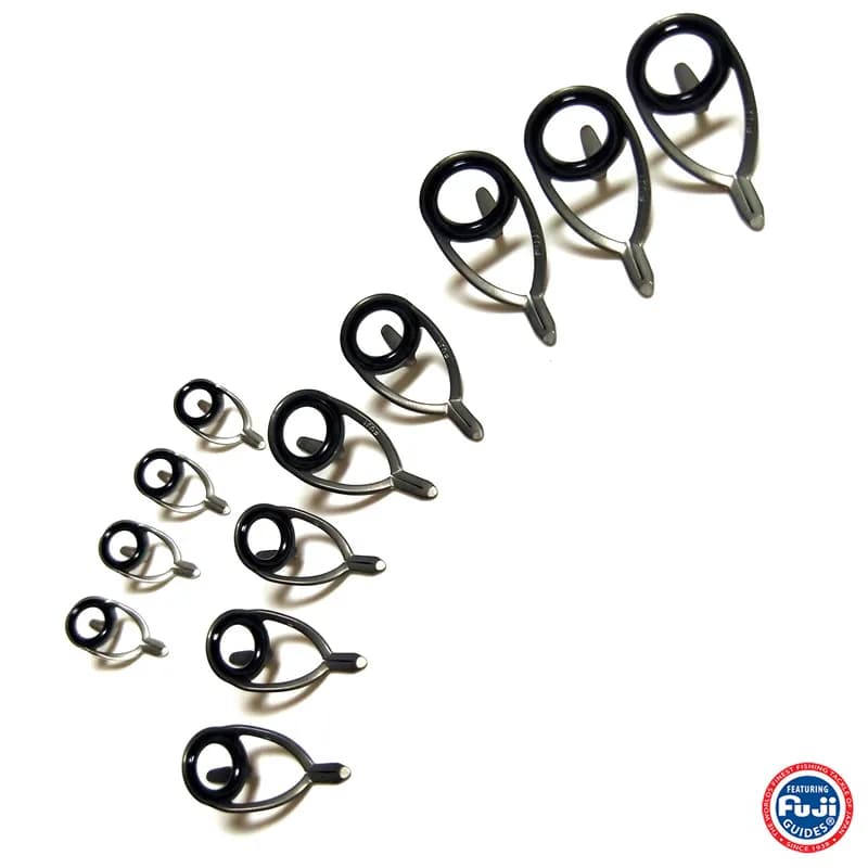 Anneau Fuji KW double pied casting/spinning - Haute qualité pour montage et réparation canne pêche