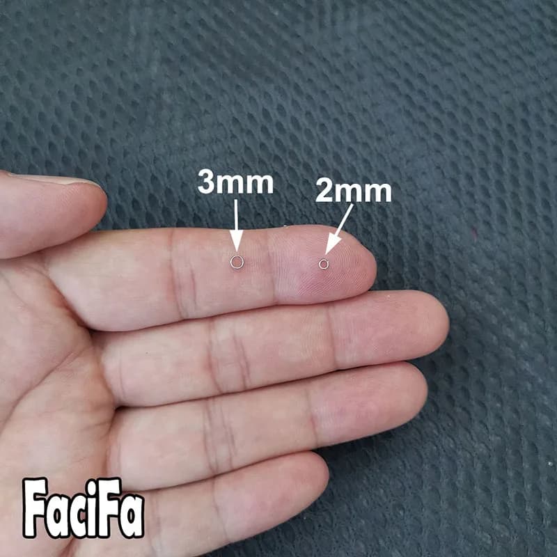 Anneaux doubles ovales acier inoxydable 50 ou 100 pièces pour montages pêche accessoires hameçons leurres