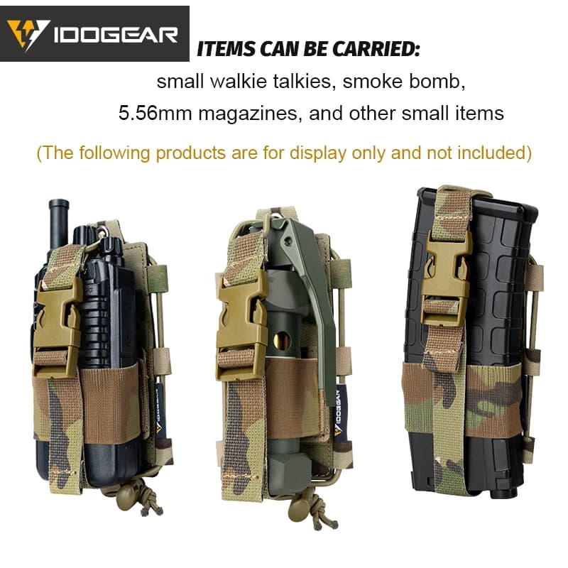 Pochette radio BAOFENG tactique pêche - Porte talkie-walkie MOLLE Gridlok IDOGEAR
