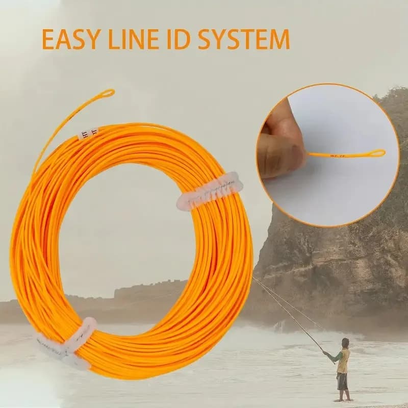 Ligne de pêche à la mouche flottante Aventik 100FT WF1F à WF9F pour truite, bass et saumon