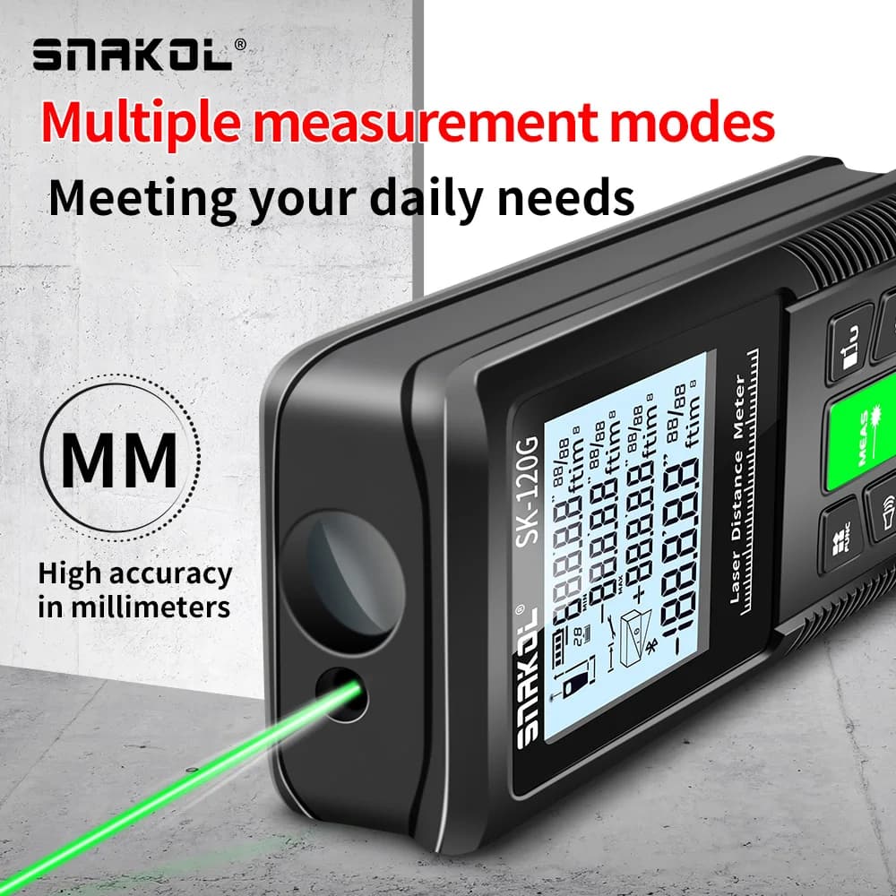 Télémètre laser Snakol 40M à 120M laser vert/rouge - Visibilité optimale pour pêche en toutes conditions