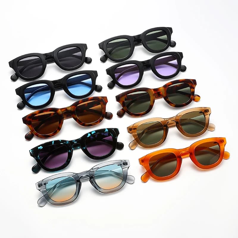 Lunettes de pêche femmes 2024 - Cadre ovale épais visage fin - Multi-couleurs UV400