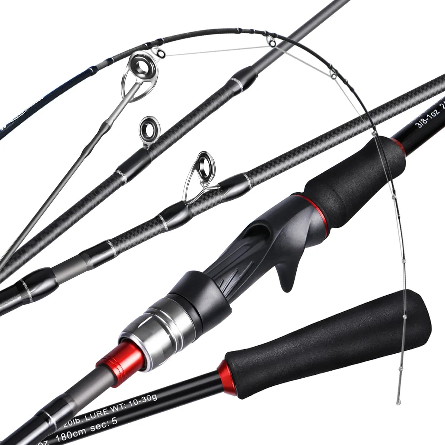 Canne leurre Sougayilang 1.8m 2.1m spinning casting carbone poignée EVA pêche carnassiers mer rivière