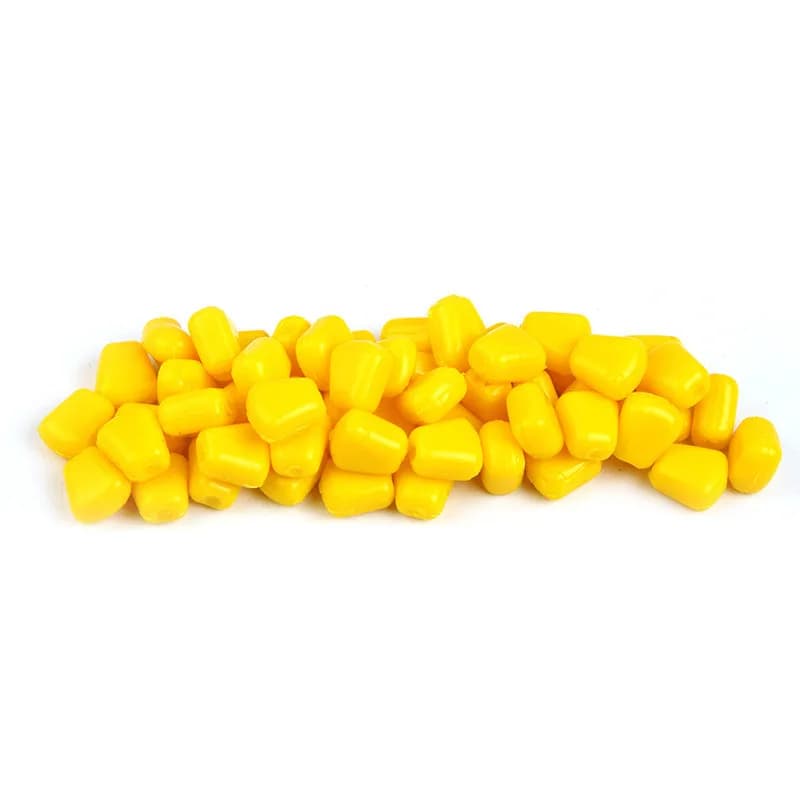 Appâts souples silicone maïs 50/100pc flottants parfum crème pour la pêche de la carpe