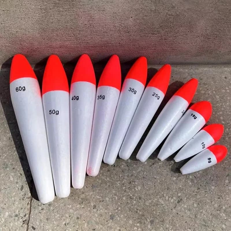 Lot de 5 flotteurs de pêche EVA pour mer et lancer, poids 2g à 50g, accessoires