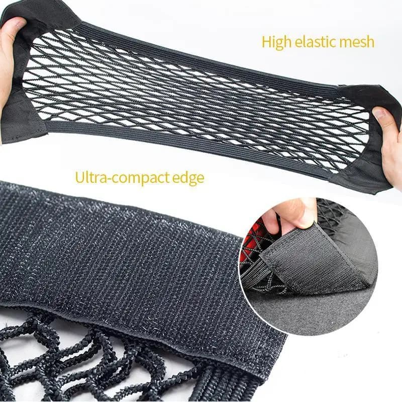 Filet élastique de rangement auto pour coffre voiture pêche 40x25cm organisateur équipement