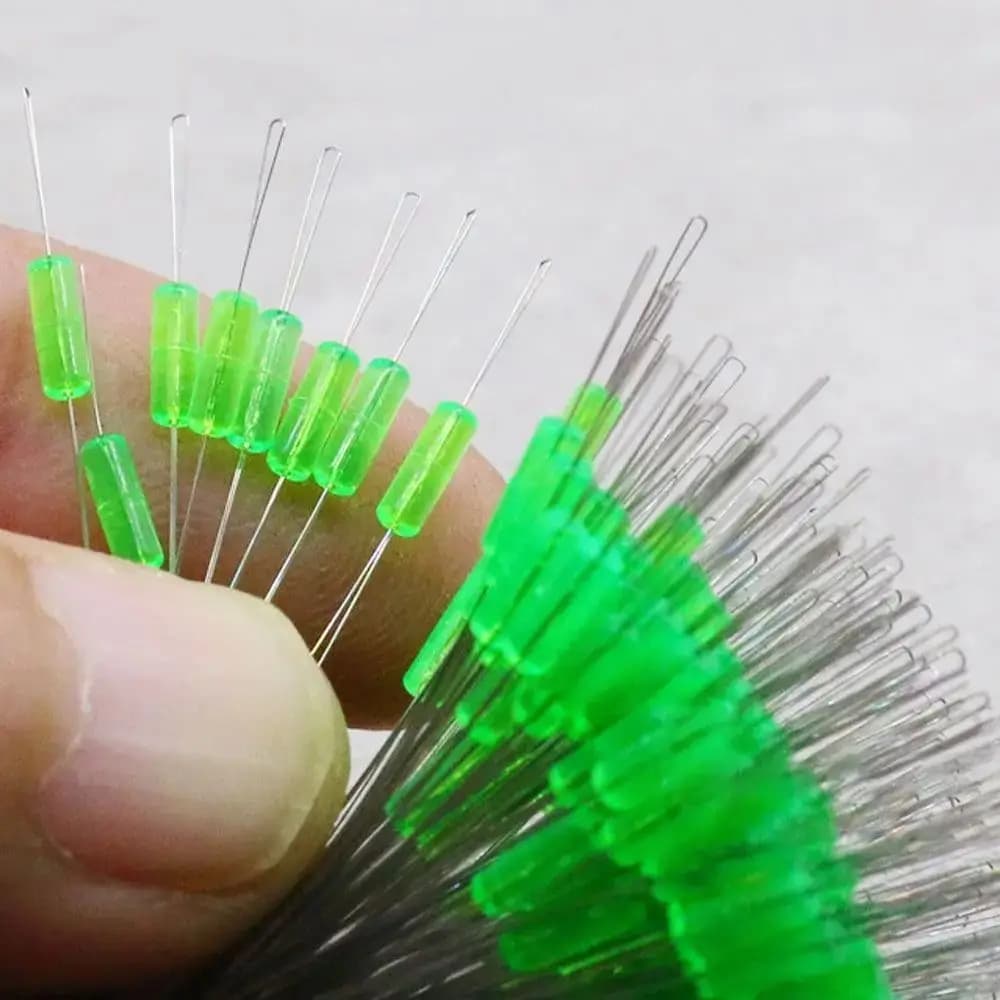 100 stop-lignes silicone 5 tailles - Anti-dérive transparent pour pêche précise et discrète