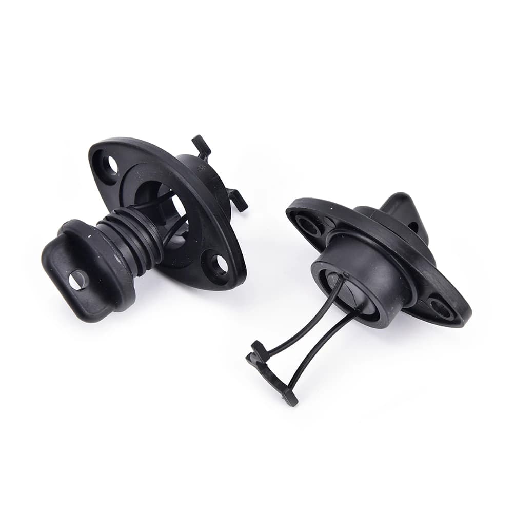 Kit 2 bouchons de vidange universels pour kayak, canoë et petit bateau, vis et bouchons étanches
