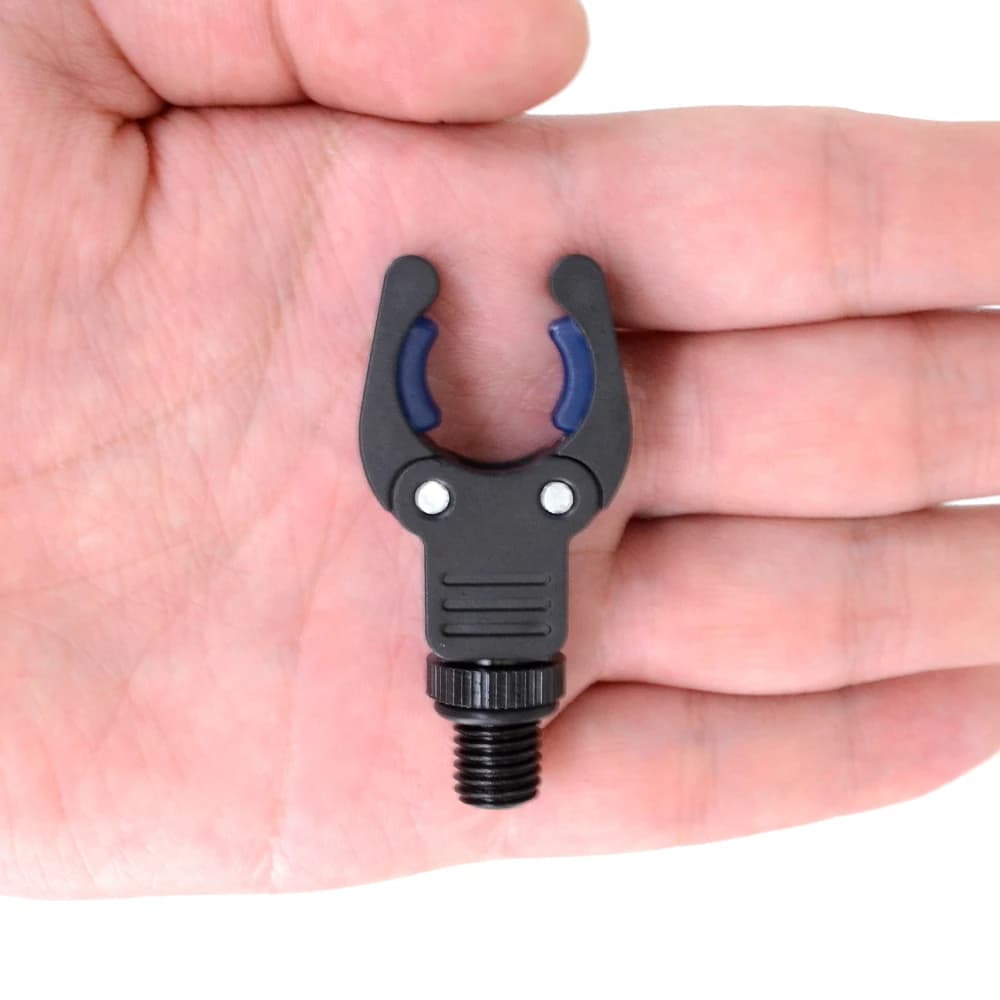 4 supports de canne tête et talon pour alarmes carpe avec pince plastique - Accessoire pêche nocturne