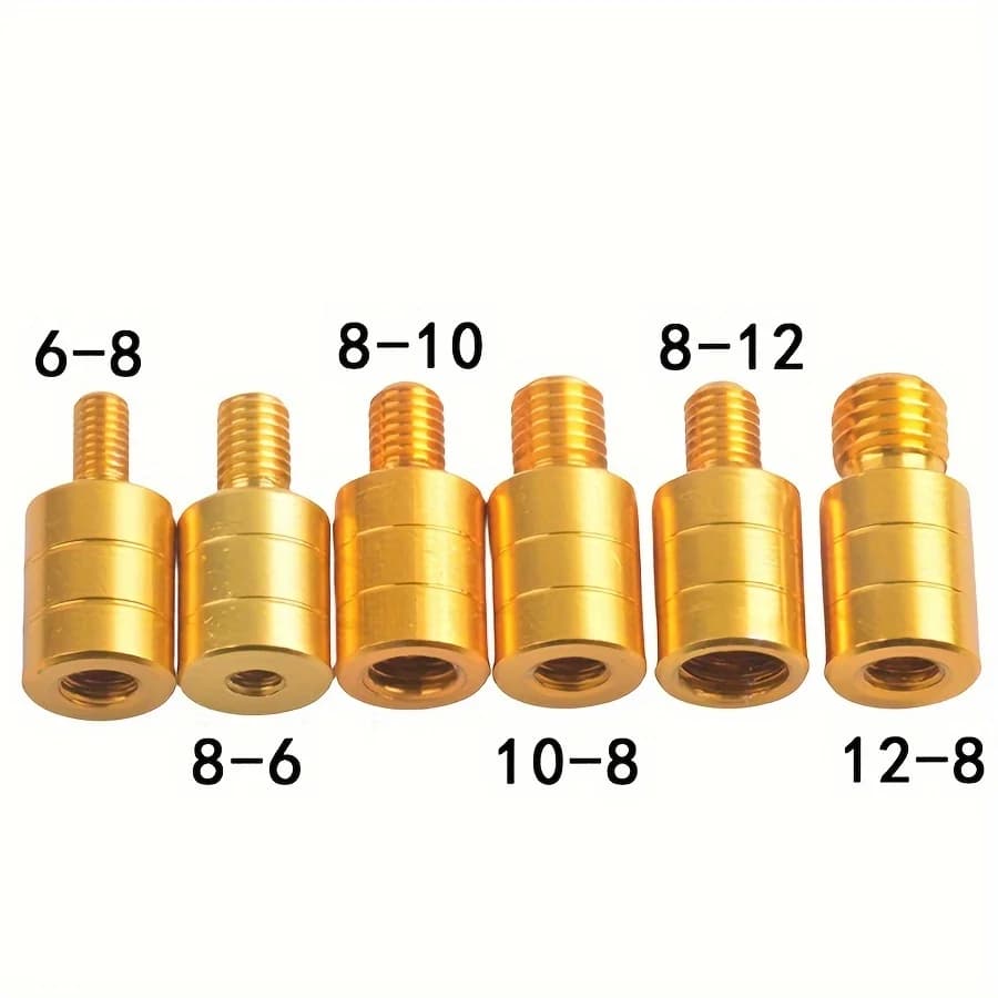 Connecteur épuisette canne à pêche M6/M8/M10/M12 : adaptateur tête filetée pour accessoires de pêche