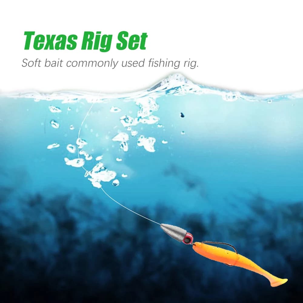 Plombs de pêche bullet 2 à 20g pour Texas Rig et montage jig en eau douce