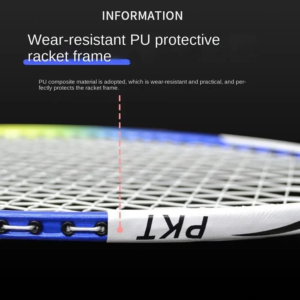 Protection anti-frottement pour tête de raquette de badminton adhésive - Accessoire de pêche